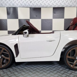 COCHE ELÉCTRICO NIÑOS 12V, BENTLEY BACALAR, BLANCO - INDA293-c4k1008